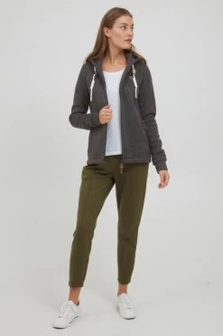 OXMO Sweatvesten Sweatvest Thory Dames Donkergrijs / Grijs Gemêleerd -Oxmo Winkel ffb035dee3cf8bfe8a59d98488c339e3