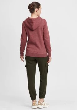 OXMO Hoodies Trui Olive Dames Rood -Oxmo Winkel ffe233875cd455761f6392cac69c4138
